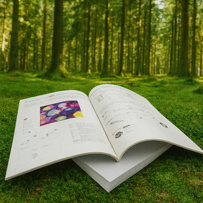 FSC認証紙を使用して印刷した無線綴じ冊子