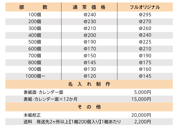 卓上カレンダー｜2023年カレンダー｜ノベルティ｜激安カレンダー